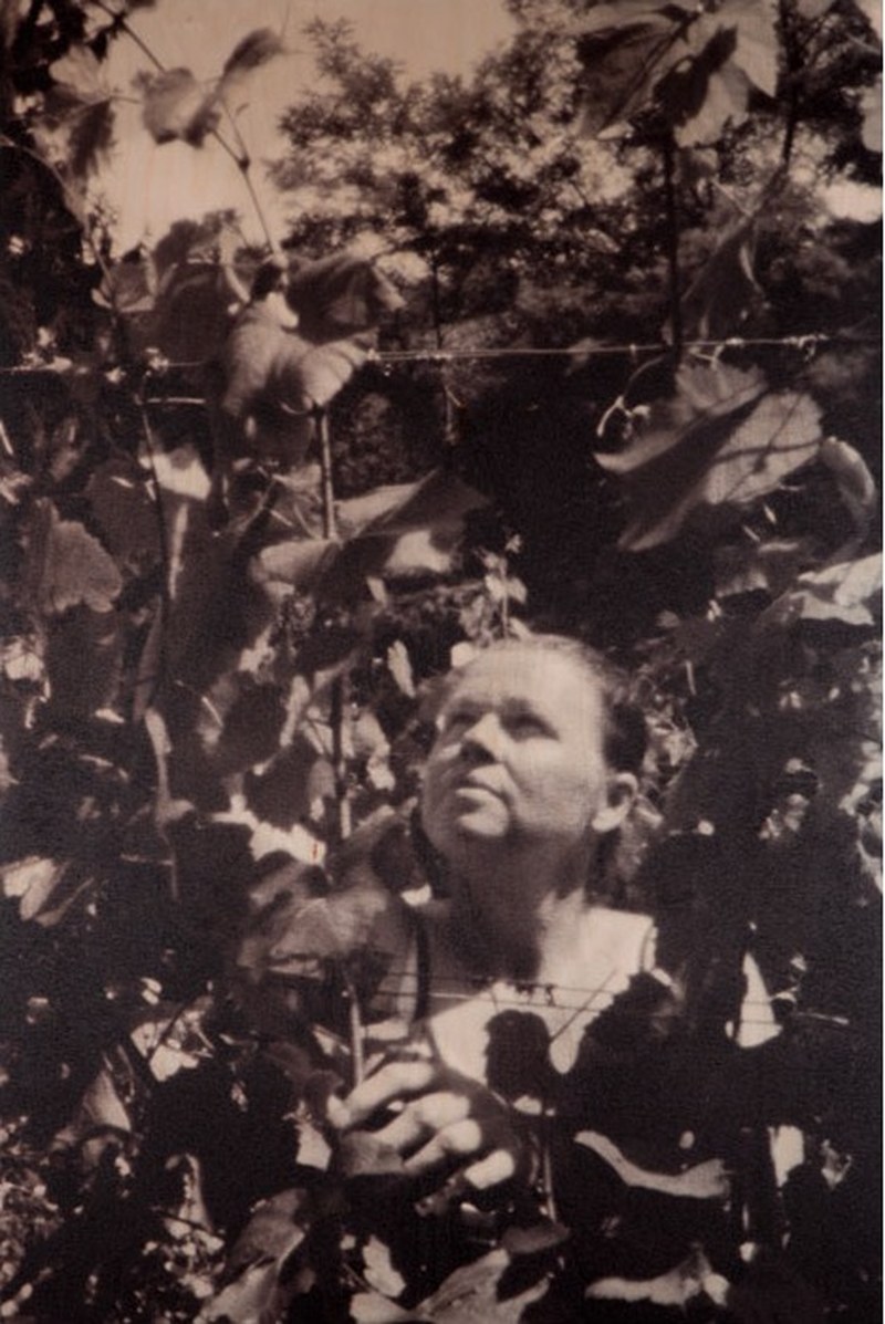 Ilse beim Einstricken, Ried Pichl Point