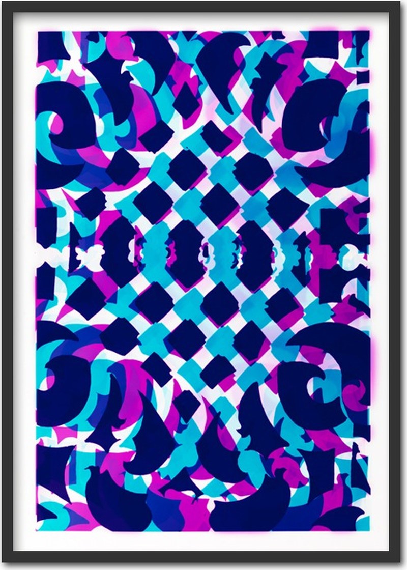 Confessional box lattice ~ 55x75cm (multiple exposure)